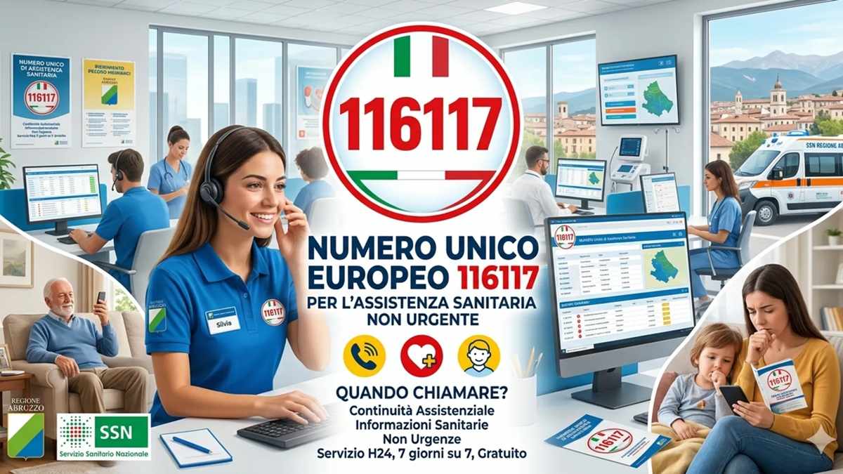 Abruzzo, oltre 6500 chiamate al 116117: cresce il servizio non urgente