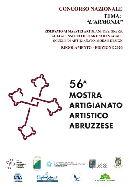 Concorso nazionale 2026: l’Armonia alla Mostra dell’Artigianato Abruzzese