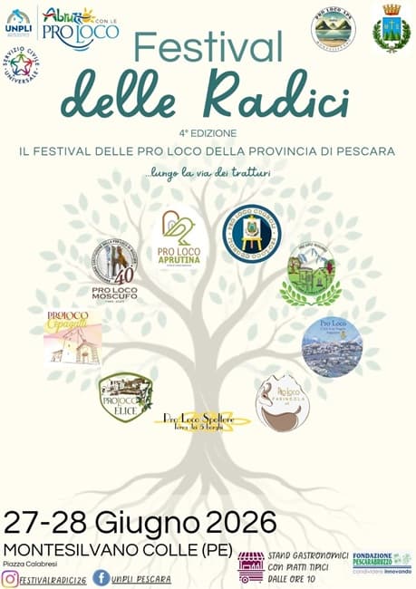 Festival delle Radici 2026 a Montesilvano Colle: tradizioni, folklore e sapori abruzzesi