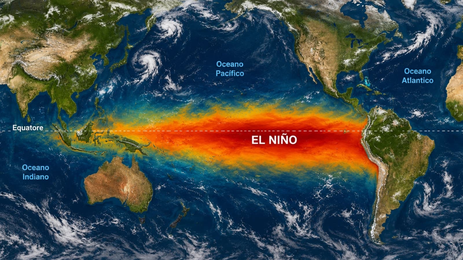 El Niño si rafforza, avvertimento dell'ONU: «Rischio elevato per il clima globale nei prossimi mesi»