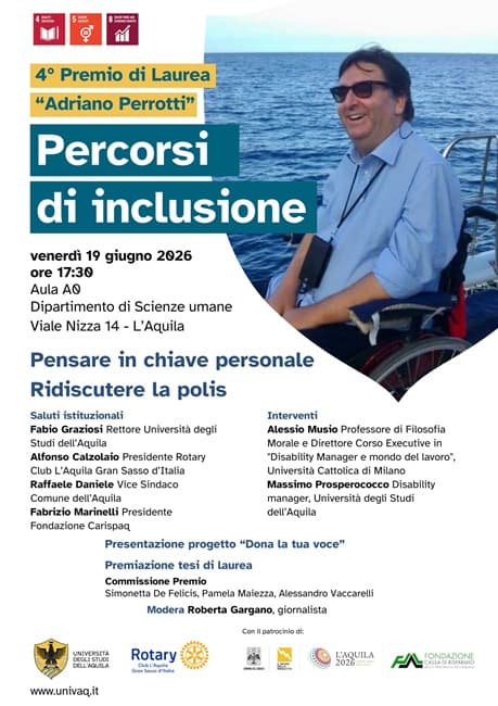 L’Aquila: “Percorsi di inclusione”, il convegno su disabilità e partecipazione