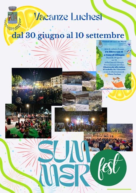 Estate a Luco dei Marsi: al via le Vacanze Luchesi con oltre 50 eventi