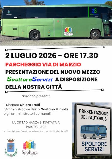 Spoltore presenta il nuovo autobus di Spoltore Servizi