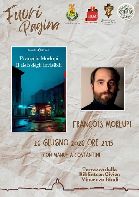 Fuori Pagina ospita François Morlupi: a Palazzo Bindi una serata noir tra libri e musica