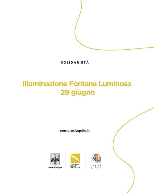 L’Aquila aderisce alla campagna “Accendiamo le luci sulla Sclerosi Sistemica”