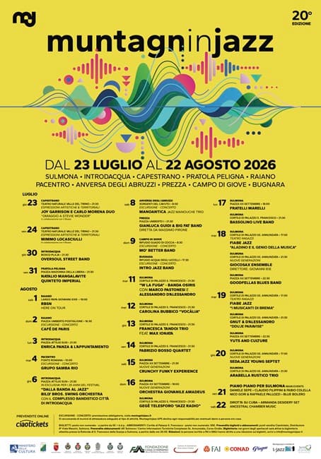 Muntagninjazz 2026: vent’anni di musica, natura e comunità