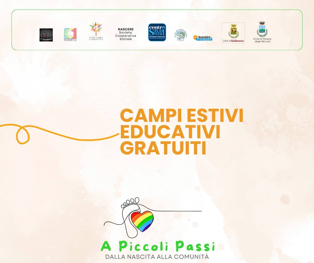 Centri Estivi “A Piccoli Passi”: aperte le iscrizioni per i bambini dai 3 ai 6 anni